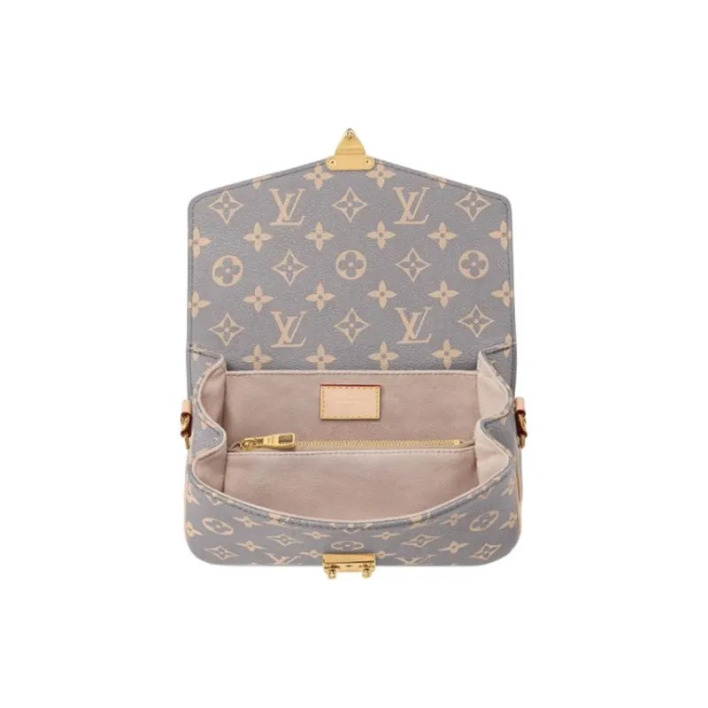 Louis Vuitton shoulder bag – blue-gray canvas