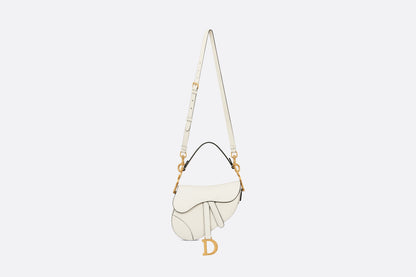 Dior  Mini Saddle Bag with Strap white