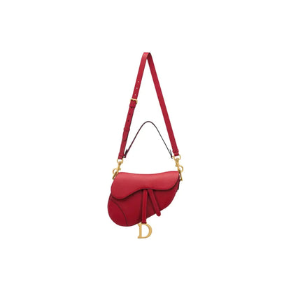 DIOR Saddle Calfskin red Bag