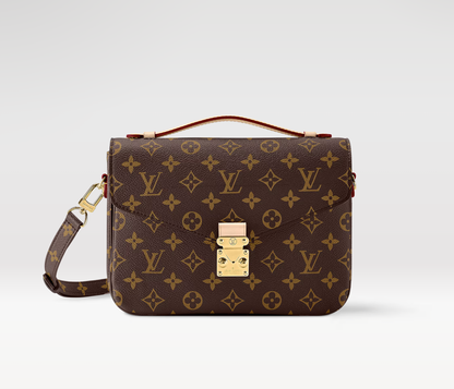 Louis Vuitton shoulder bag – blue-gray canvas