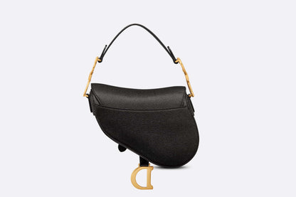 Dior Mini Saddle Bag with Strap black