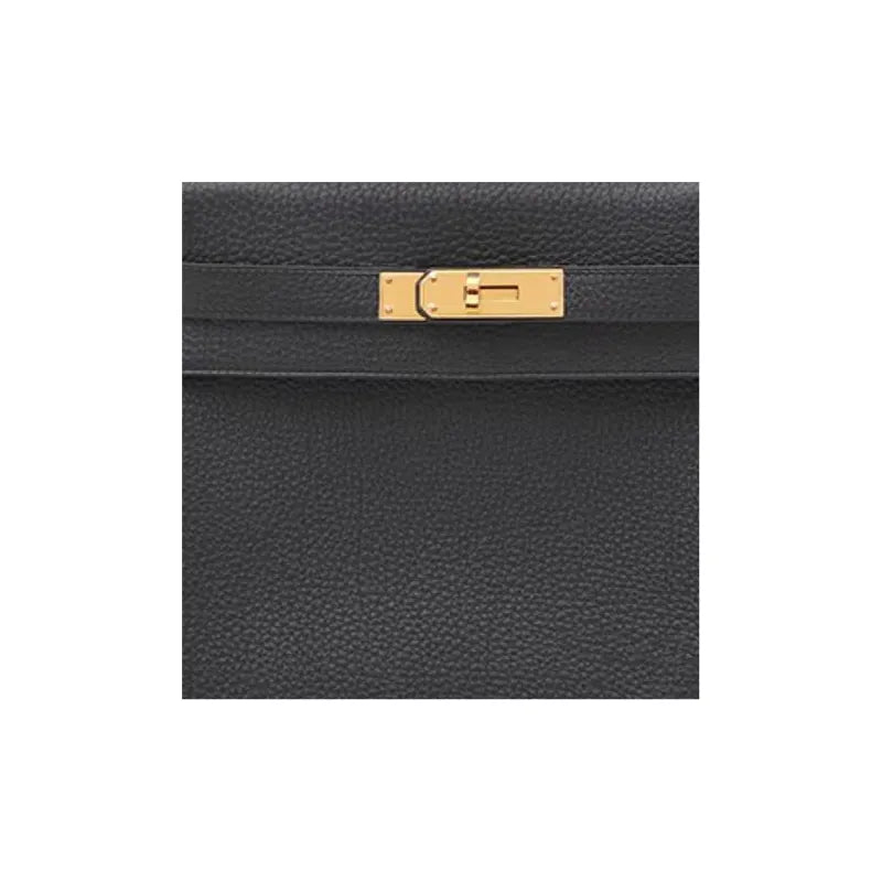 HERMES Kelly 25 black Togo leather Bag Handbag (20,25,28,32)