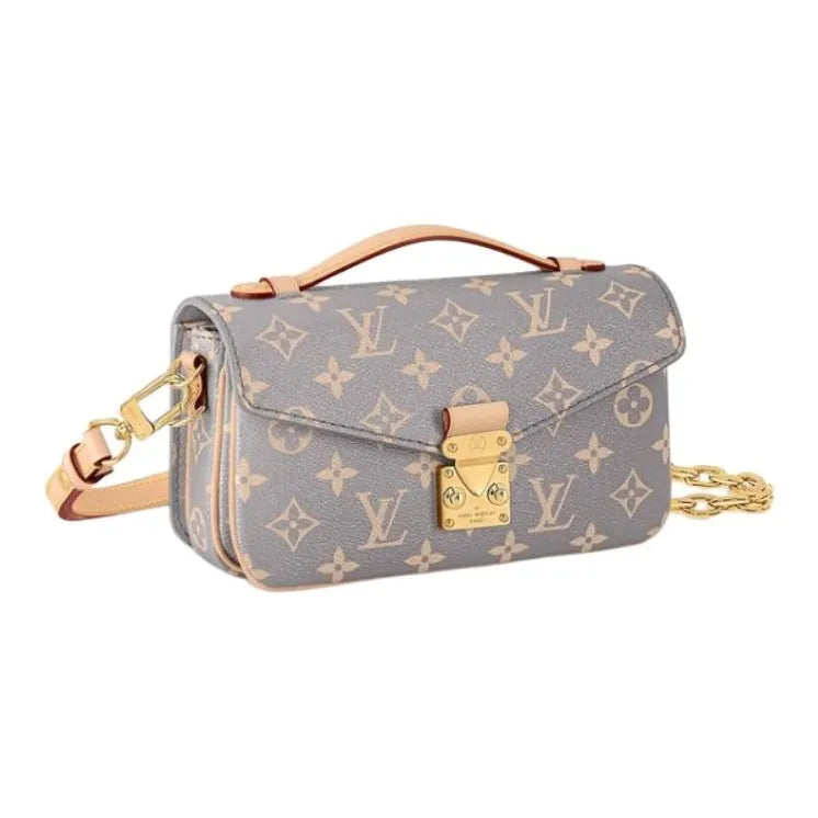 Louis Vuitton shoulder bag – blue-gray canvas