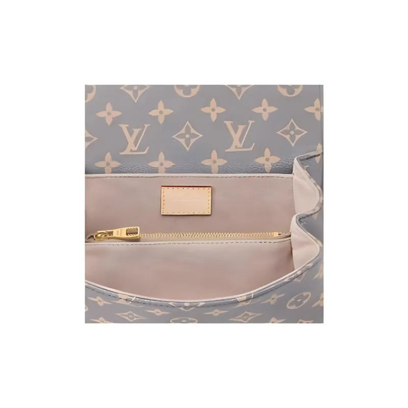 Louis Vuitton shoulder bag – blue-gray canvas