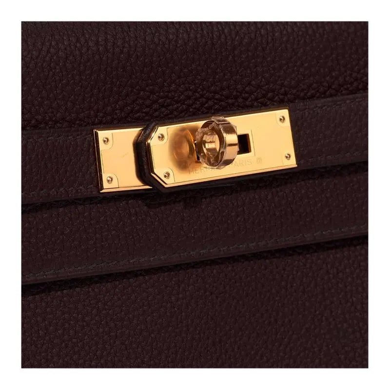 حقيبة يد HERMES Kelly 25 Togo باللون الأزرق الداكن