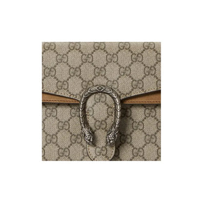 GUCCI Dionysus Canvas With Leather Shoulder Bag small with top handle