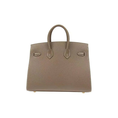 HERMES Birkin Bag Etoupe Elephant Gray epson Leather Handbag (20,25,30,35)  gold hardware