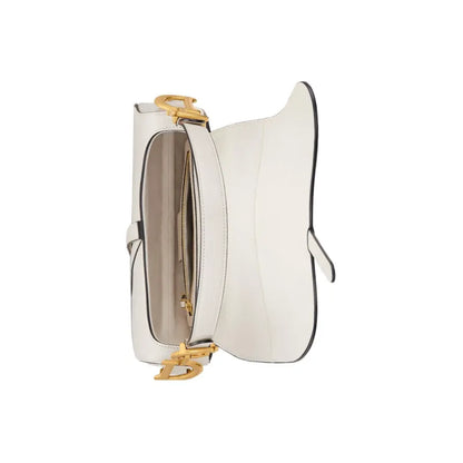 Dior Saddle Bag white