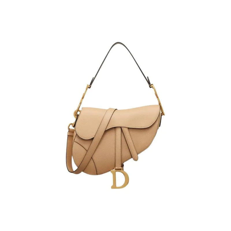 DIOR Saddle Calfskin Bag beige