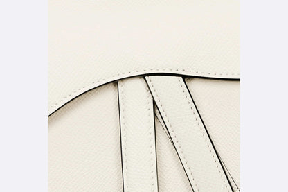 Dior  Mini Saddle Bag with Strap white