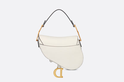 Dior  Mini Saddle Bag with Strap white