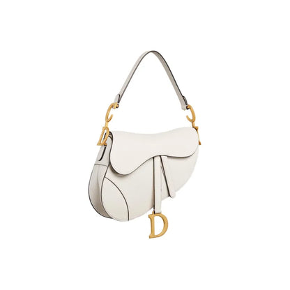 Dior Saddle Bag white