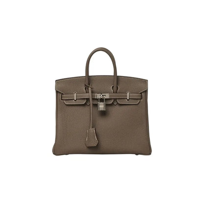 HERMES Birkin Bag Etoupe Elephant Gray togo Leather Handbag (20,25,30,35)  silver hardware