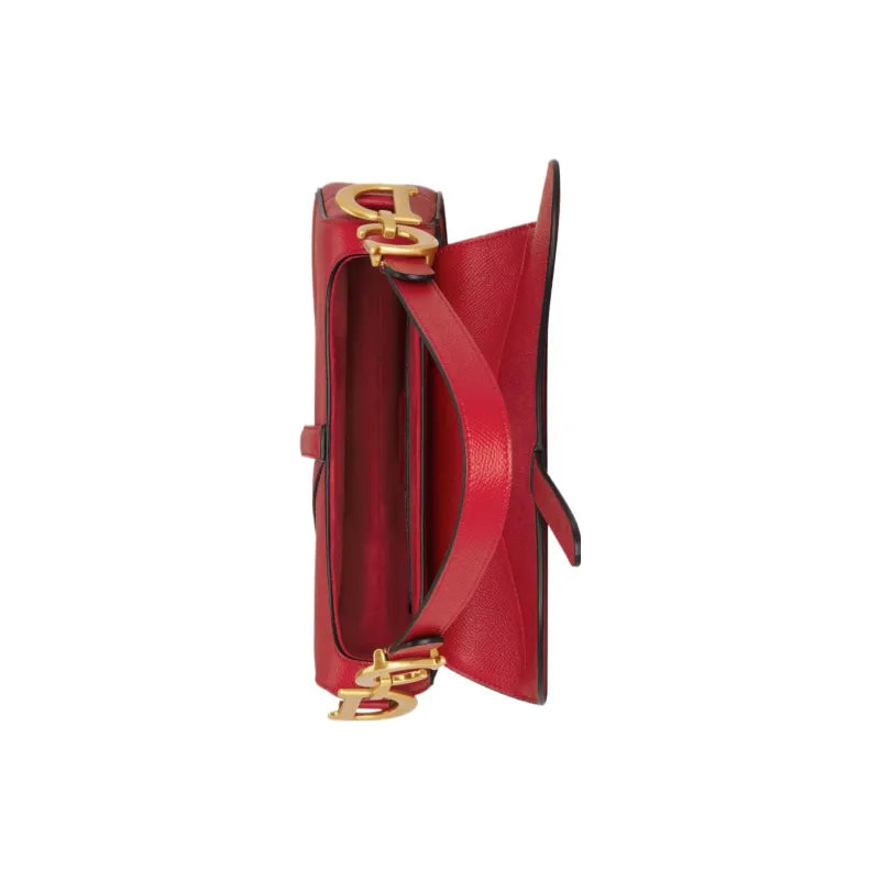 DIOR Saddle Calfskin red Bag